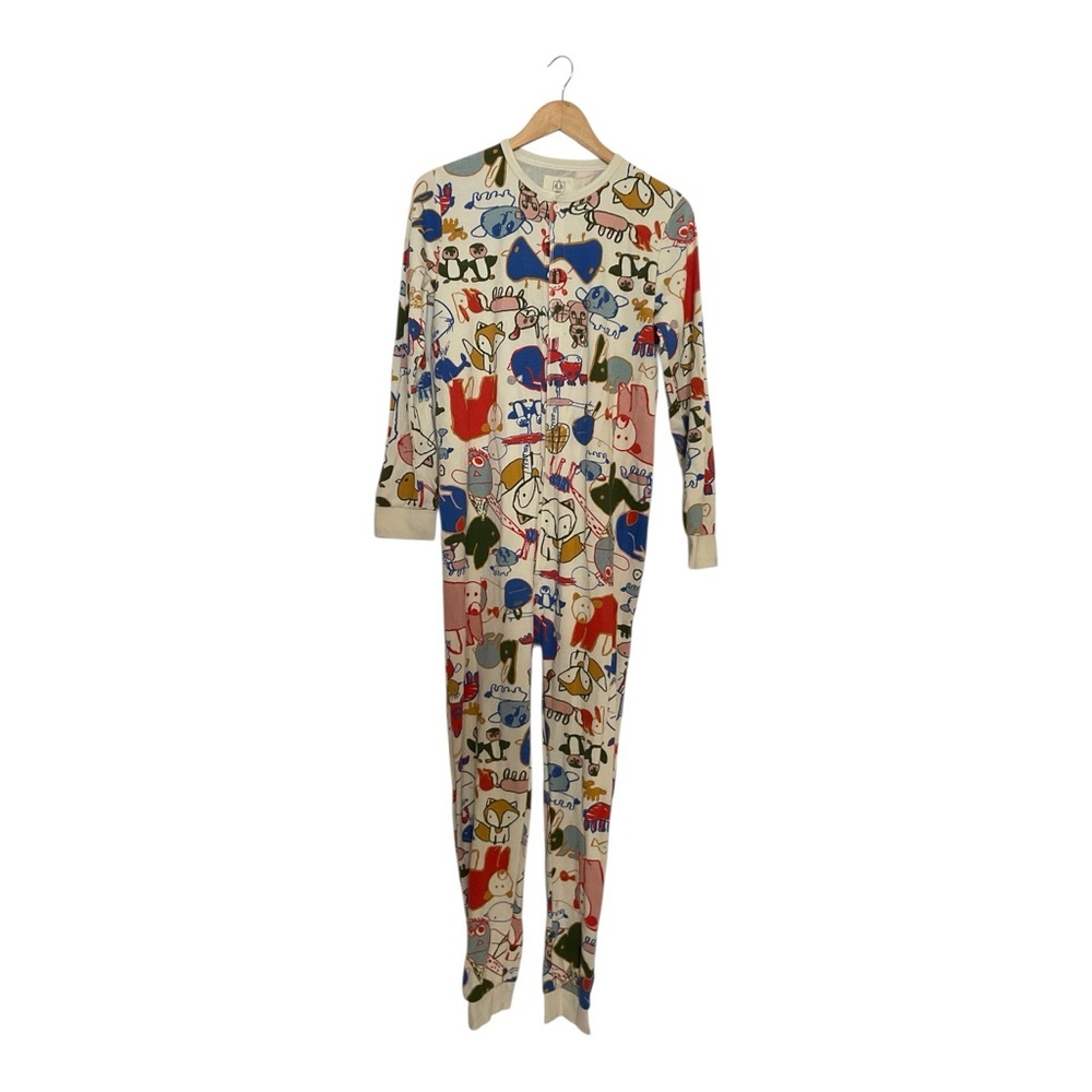 Arborist Unisex Waffle Knit One Piece Pajamas Size M Graphic Print Adult Onesie